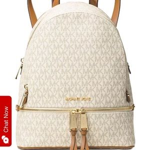 Michael Kors Rhea Zip Backpack - Vanilla